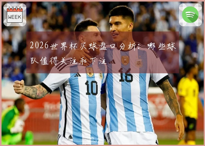 2026世界杯买球盘口分析：哪些球队值得关注和下注