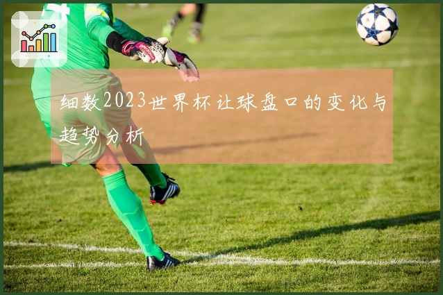 细数2023世界杯让球盘口的变化与趋势分析